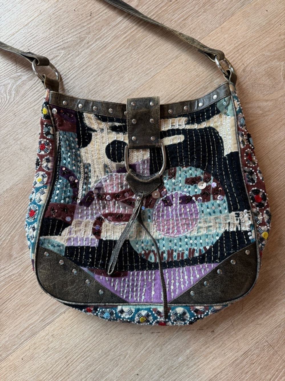 Vintage Beautiful Hand Beaded Christiana Shoulder Bag